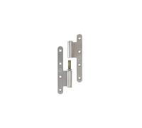 J532355 Paumelle à bouchons 160x80 mm inox 304 brossé bout rond droite