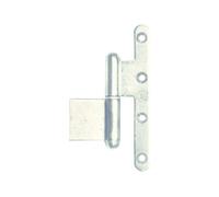 Paumelle mixte La Loutre Sedan 110x70mm zingué blanc bouts ronds gauche - - J534050