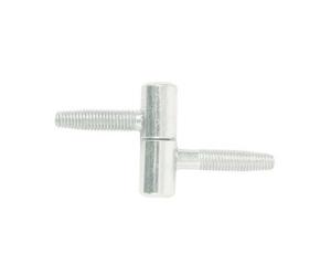 J542770 Charnière barrel à vis 40x13 mm acier zingué blanc