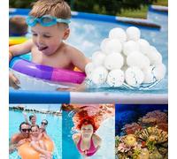 JAADU 800g Balle Filtrante Piscine, Remplacer de Sable Filtration Piscine, Nettoyeur de Piscine, Convient à Divers Filtration d'eau