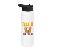 J'abandonnerais la bière mais je n'arrête pas de boire de l'alcool Stainless Steel Insulated Water Bottle