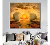 JACBON Salvador Dali abstrait oeuf rayons de soleil peintures sur toile affiches et impressions photos d'art mural pour salon décor à la maison 60x90 cm sans cadre