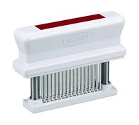 Jaccard 200348R Attendrisseur de viande durable à 48 lames avec aiguille tranchante en acier inoxydable, gadget de cuisine pour attendrir le poulet, le bœuf, le porc, le veau, le barbecue, rouge