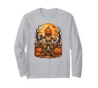 Jack O Lantern Épouvantail Gothique Halloween Lune Art Manche Longue