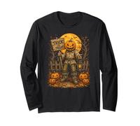 Jack O Lantern Épouvantail Gothique Halloween Lune Art Manche Longue
