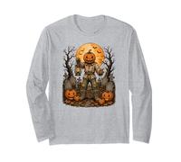 Jack O Lantern Épouvantail Gothique Halloween Lune Art Manche Longue