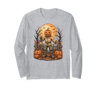 Jack O Lantern Épouvantail Gothique Halloween Lune Art Manche Longue