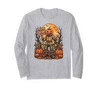 Jack O Lantern Épouvantail Gothique Halloween Lune Art Manche Longue
