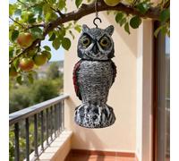 JACKANNA Répulsif contre les pigeons, corbeau et anti-oiseaux pour balcon, corbeau en polyéthylène, répulsif contre les pigeons, pour balcon et jardin, rouge
