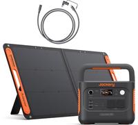 Jackery E1000 v2 Station Électrique & 100W Panneau Solaire & Câble 5M | 1070Wh Batterie LiFePO4, 1500W Sortie, 6 Ports de Sortie, Générateur Solaire pour Plein Air, Camping, Urgence