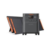Jackery E3600Plus Station électrique avec 2x200W panneaux solaires, 3584Wh | 3600W de puissance continue, extensible à 21,5kWh, puissance solaire nominale de 400W pour abri de jardin et atelier mobile