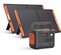 Jackery Explorer 1000 v2 Générateur Électrique Portable avec 2x100W Panneau Solaire, 1070Wh Batterie LFP, 1500W CA/100W USB-C Sortie, Charge Complète Rapide 1H pour Plein Air,Camping-car,Urgence