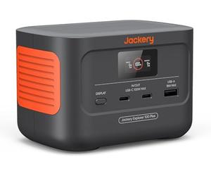 Jackery Mini Générateur Électrique Portable, 99Wh/31000mAh Batterie LiFeP04, 3 Portes USB-A/C 128W Sortie Max, Explorer 100Plus Batterie Externe de Secours pour Extérieur, Camping, Voyage, Jardin