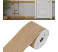 jackfru 5 m de Plinthe souple autocollante, largeur : 10 cm, moulure flexible, profilé de transition de sol, plinthes, plafonds muraux, grain de bois de marbre
