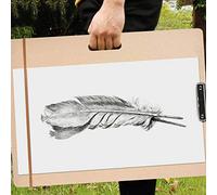 Jacksking Sketch Tote Board, Planche à Croquis en Bois d'art Portable A3 A4 8K Papier 45 × 60cm étudiants Planche à Dessin pour Salle de Classe/Studio/Terrain