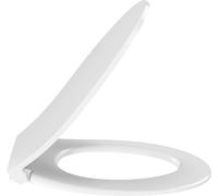 Jacob Delafon - Abattant WC Extra-Plat PATIO à Descente Progressive - Compatible Cuvette Patio sans bride/Gaspard/Camille - 44,5x36,7x6,2 cm - Finition Blanc - E23157-00