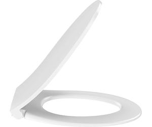 Jacob Delafon Abattant WC Patio ss Bride, Extra-Plat Frein de chute, Blanc | Descente progressive silencieuse, déclipsable pour un nettoyage facile