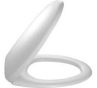 Jacob Delafon - Abattant WC Standard PATIO - Thermodur avec Charnières Métal - Pour Cuvette Suspendue Patio - 44x36 cm - Finition Blanc - E4303-00