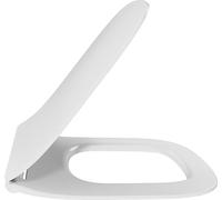 Jacob Delafon Abattant WC Struktura, Extra-Plat Frein de chute, Blanc | Descente progressive silencieuse, déclipsable pour un nettoyage facile