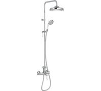 Colonne de douche style rétro - tête Ø22 cm - chromé - Louise JACOB DELAFON