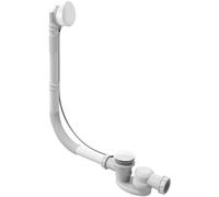 Jacob Delafon E6D015-00 Vidage avec siphon extra-plat avec trop-plein réglable,Blanc