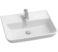 Jacob Delafon - Lavabo Struktura 60 cm - Non meulé - Installation sur colonne ou suspendue - Blanc - EGD112-00