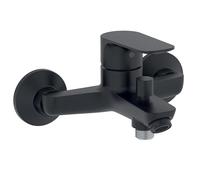 Jacob Delafon Mitigeur Bain-Douche Mural Mécanique Oscar, Noir mat | Cartouche céramique. Poignées métal. Débit 12L/min douche 20L/min bain