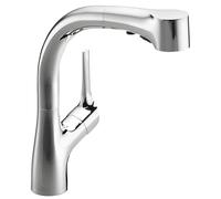 Jacob Delafon - Mitigeur d'Évier de Cuisine Elate - Douchette extractible 3 jets - Bec pivotant - Économie d'eau - 30,6x22,9x8,3m - Finition Chrome - E13963-CP
