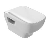 Jacob Delafon - Pack WC Suspendu Sans Bride STRUKTURA - Compatible Double Chasse 3/6L - Abattant Recouvrant - 34,0x41,0x54,0 cm - Blanc - EDE112-00
