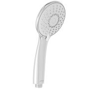 Jacob Delafon Pommeau de Douche Juliette, Ronde 10,5cm, 3 Jets, Chrome | Installation Universelle. 3 jets : Spray, Massage ou Mixte. Débit 10L/min