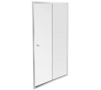 Paroi douche Serenity, 100 cm, porte coulissante réversible instal. Niche
