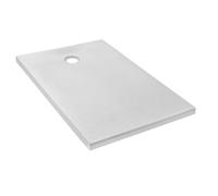 Jacob Delafon - Receveur de Douche Extraplat IPSO - 160x90x4 cm - Fabrication Française - Matériaux Recyclés - Sans Ressaut - Antidérapant, Antifongique - Texture Pierre, Blanc Mat - E62309-WPM