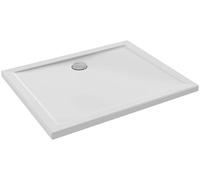 Jacob Delafon Receveur Douche Extraplat Camille 100x80cm, Céramique, Blanc | Céramique recy 10%). Antidérapant PN12. Ressaut anti-débordement