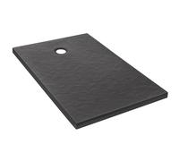 Jacob Delafon Receveur Douche Extraplat Ipso 100x80 Antidérapant Anthracite | Fabriqué en France. Sans ressaut. Antifongique. 50% de matériaux recyclés