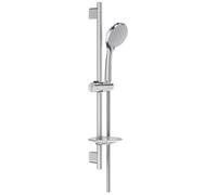 Jacob Delafon Set de douche Awaken - Douchette 3 jets 11,6 cm, barre et flexible, porte-savon, chrome