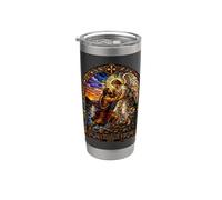 Jacob Wrestling The Angel At Dawn Cathedral Art mosaïque Gobelet isotherme en acier inoxydable double paroi