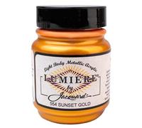 Jacquard Lumiere Peinture Acrylique métallisée 59 g Bleu doré, SunsetGold., Pack of 1