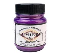 Jacquard Lumiere peinture Halo Violet Or 2.25
