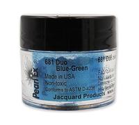 Jacquard Pearl Ex Poudre de pigment double bleu/vert - Poudre de mica libre pour résine époxy, aquarelle, encre de calligraphie et argile - Poudre de pigment époxy - Couleur de la résine époxy