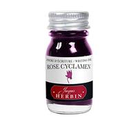 Jacques Herbin 11566T - Un flacon d'encre d'écriture 10 ml pour stylo-plumes et stylos roller, Rose cyclamen - Fabriqué en France