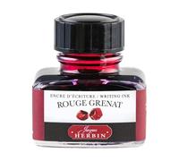 Jacques Herbin 13029T - Un flacon d'encre d'écriture 30 ml pour stylo-plumes et stylos roller, Rouge grenat - Fabriqué en France