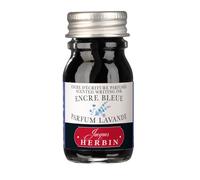 Jacques Herbin 13710ST - Flacon d'encre parfumée ''Les subtiles'' pour stylo-plumes et stylos roller 10 ml, encre Bleue et parfum Lavande. Fabriqué en France