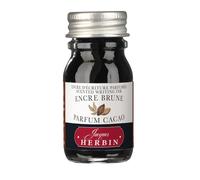 Jacques Herbin 13746ST - Flacon d'encre parfumée ''Les subtiles'' pour stylo-plumes et stylos roller 10 ml, encre Brune et parfum Cacao. Fabriqué en France