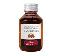 Jacques Herbin 17057T - Flacon d'encre à écrire 100ml - Stylo-plumes, stylos roller - Orange indien - Fabriqué en France