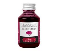 Jacques Herbin 17068T - Flacon d'encre à écrire 100ml - Stylo-plumes, stylos roller - Rouge Opéra - Fabriqué en France