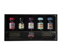 Jacques Herbin 18900T - Un coffret de 5 flacons d'encre ''spécial 350 ans'' 10 ml, couleurs assorties. Pour stylo-plumes et stylos roller. Fabriqué en France