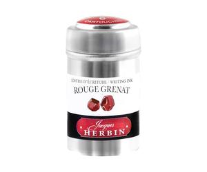 Jacques Herbin 20129T - Une boite de 6 cartouches d'encre pour stylo-plumes et stylos roller (produit sans emballage - objectif zéro déchet), Rouge grenat