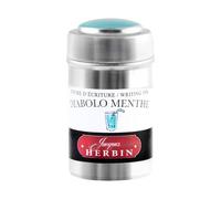 Jacques Herbin 20133T - Boite de 6 cartouches d'encre pour stylo-plumes et stylos roller (produit sans emballage - objectif zéro déchet), Diabolo menthe