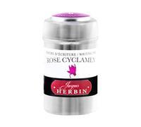 Jacques Herbin 20166T - Une boite de 6 cartouches d'encre pour stylo-plumes et stylos roller (produit sans emballage - objectif zéro déchet), Rose cyclamen