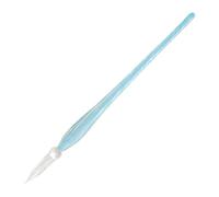 Jacques Herbin 21812T - Plume verre torsadée bleu azur 18 cm